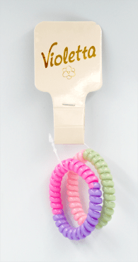 Violetta col. резинки для волос спираль артикул CH-WNT-24-389, 2 штуки