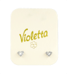 Сережки Violetta міні Серця, 1пара