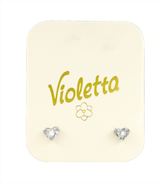 Сережки Violetta міні Серця, 1пара