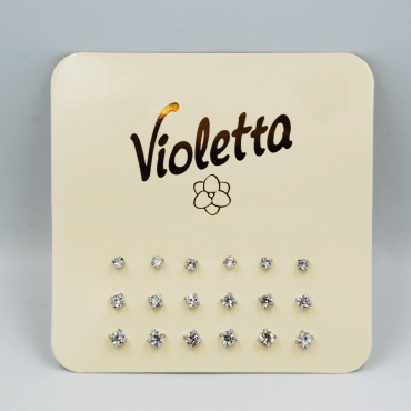 Набор сережек  пусет Violetta, 9 пар