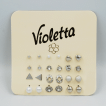 Набір сережок пусет Violetta, 12 пар