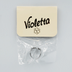 Кольцо Violetta серебристое , 1 штука