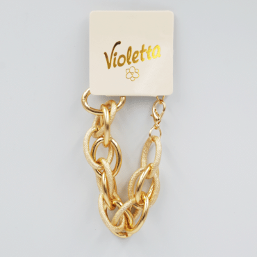 Violetta  браслет із золотистого ланцюга з великими ланками, 1 штука