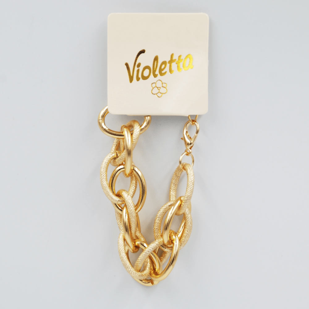 Violetta браслет із золотистого ланцюга з великими ланками, 1 штука