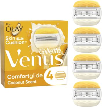 Сменные картриджи для бритья женские Venus ComfortGlide Olay с кокосом, 4 шт