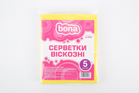 Серветки для прибирання вологовбираючі Bona, 5 шт.