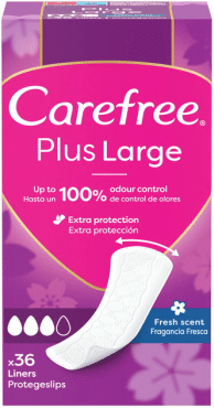 Carefree прокладки щоденні Plus Large Fresh, 36шт