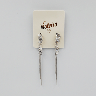 Сережки Violetta з декоративними елементами, 1 пара