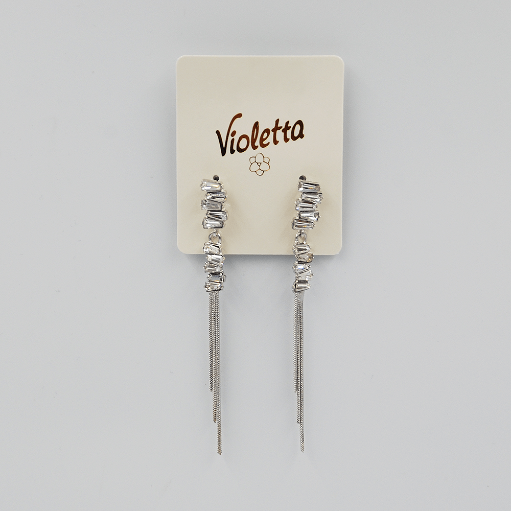 Сережки Violetta з декоративними елементами, 1 пара