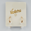 Сережки Violetta з декоративною перлиною, 1пара