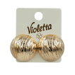 Сережки Violetta з рельєфною поверхнею, 1 пара