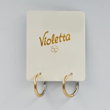 Сережки Violetta маленькі кільця, 1 пара