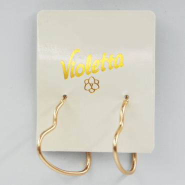Сережки Violetta у формі серця, 1пара