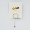 Кольцо Violetta с подвеской в виде сердца, 1 шт