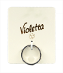 Кольцо Violetta  стильное с камушками в виде фианитов ,1 шт.
