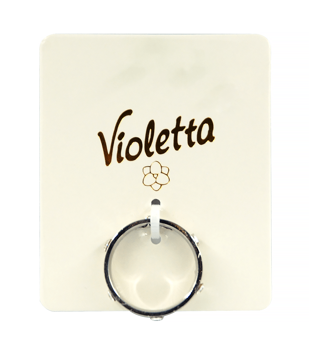 Каблучка Violetta стильна з камінчиками у вигляді фіанітів 1 шт.