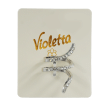 Кольцо Violetta спираль с камнями, 1шт