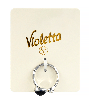 Кольцо Violetta стильное с черным камнем ,1 шт