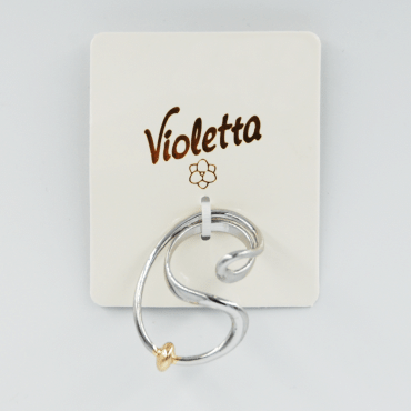 Кольцо Violetta  объемное, 1шт