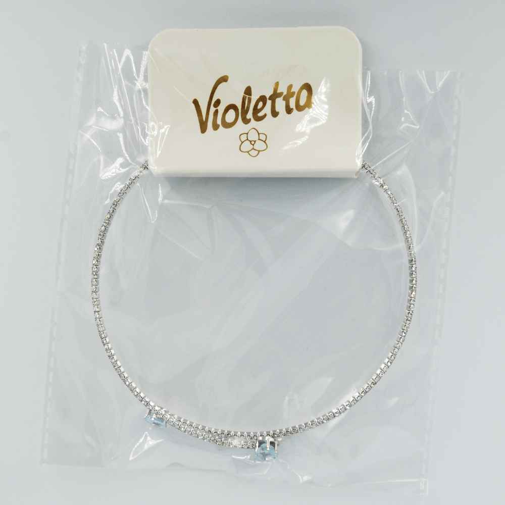 Чокер Violetta з блакитним камінцем, 1шт