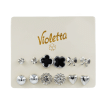 Набор сережек Violetta , 6 пар
