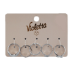 Набор колец Violetta в форме сердечек, 5шт