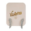 Сережки-пусети Violetta у формі пера, 1пара