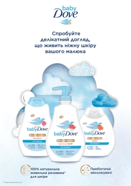 Dove Baby гель для душа от макушки до пяточек Интенсивное увлажнение, 400мл фото 3