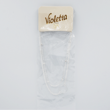 Подвеска Violetta двойная с кольцом, 1 шт