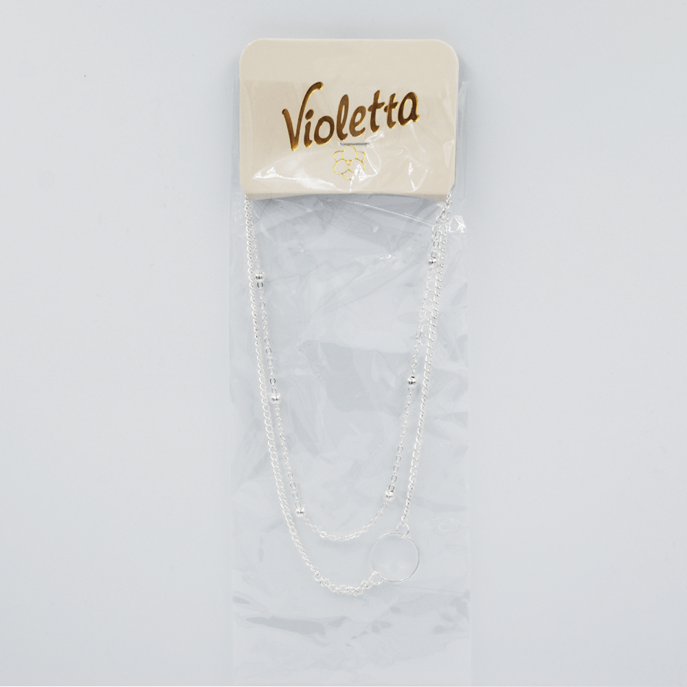 Підвіска Violetta подвійна з кільцем, 1 шт