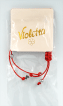 Стильний браслет Violetta червоний із металевими елементами,1 шт фото 1