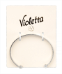 Элегантный браслет Violetta  с матовой поверхностью,1 шт фото 1