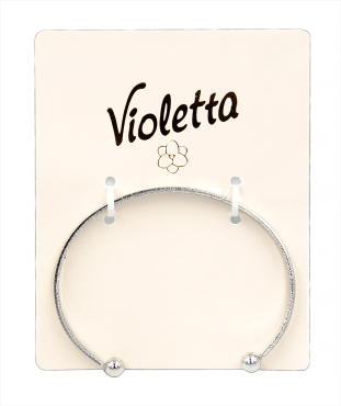 Элегантный браслет Violetta  с матовой поверхностью,1 шт фото 1