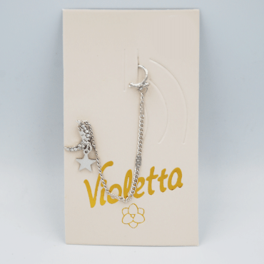 Серьга-каффа Violetta 
