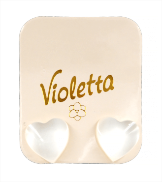 Сережки-серця Violetta НІЖНІСТЬ, 1пара фото 1