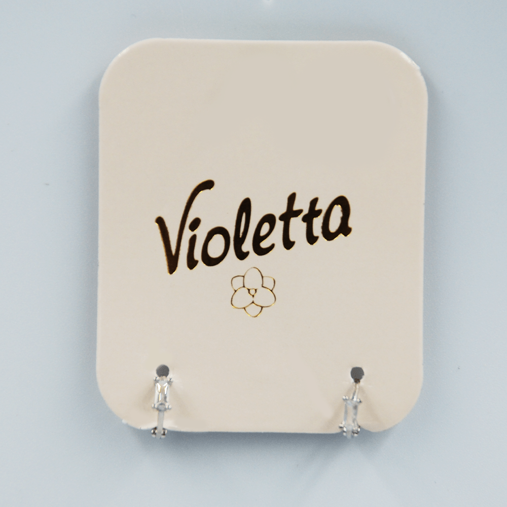 Сережки Violetta "Кристальний стиль", 1 пара