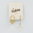 Сережки із сердечками Violetta, 1пара