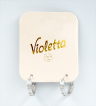 Витончені сережки-кільця Violetta з камінчиками 1 пара