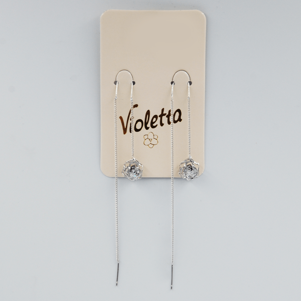 Сережки Violetta з підвісками у вигляді круглих елементів, 1пара