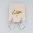 Сережки Violetta з геометричним дизайном 1пара