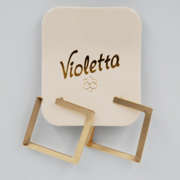 Серьги Violetta квадрат, 1пара