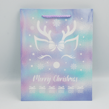 Пакет подарочный НР 18х23х10см с оленем, 1 штука