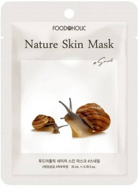 Маска тканевая для лица Foodaholic Nature Skin с муцином улитки 23 мл