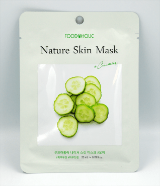 Маска для лица тканевая FOODAHOLIC NATURE SKIN с экстрактом огурца, 23 мл