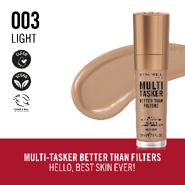 Тональний засіб Rimmel Multi Tasker 3в1, 003 Light, 30 мл фото 2