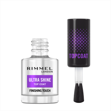 База для ногтей RIMMEL top coat Ultra shine, 12 мл фото 1