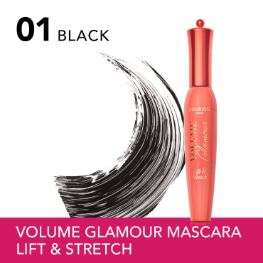 Ттушь для ресниц Volume Bourjois Glamour Lift&Stretch подкручивание Black, 12 мл фото 1