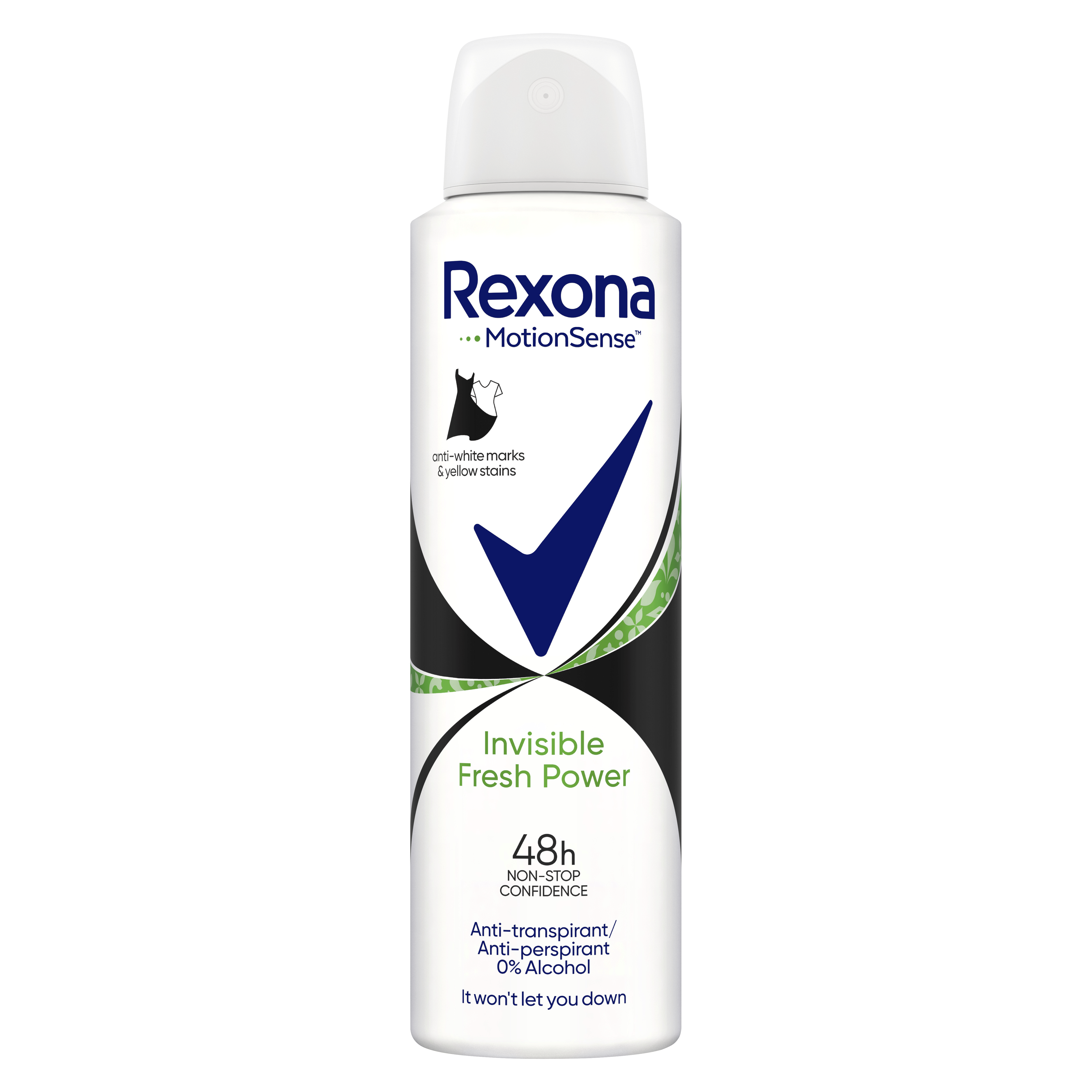 Rexona дезодорант спрей Свіжість Невидима на чорному та білому