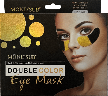 Маска для век Mond'Sub двухцветная Black Truffle Gold, 12 шт