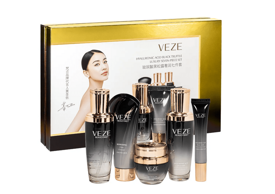 Подарунковий набір для догляду за обличчям Veze Hyaluronic Acid Black Truffle Luxury